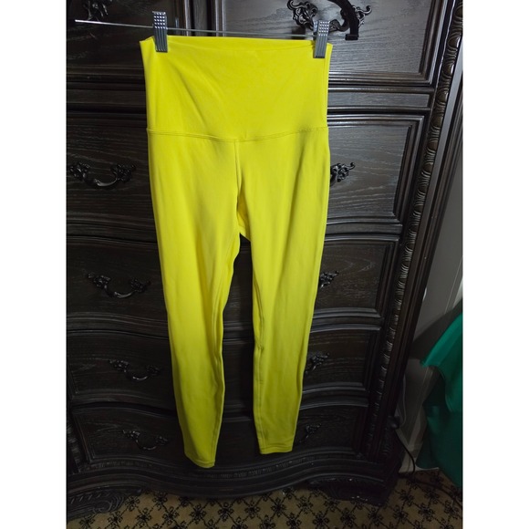 Lululemon Pants - Lululemon Align High-Rise Pant 28 Yellow Serene Nulu Leggings LW5CTIS Size 4